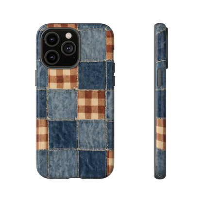 Denim Patchwork Tough Case