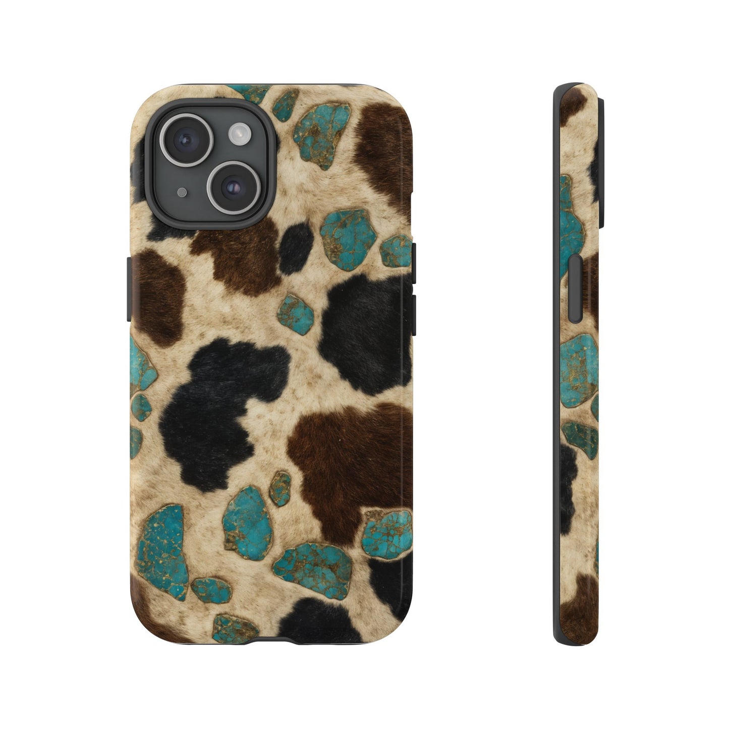 Turquoise Cowhide Tough Case