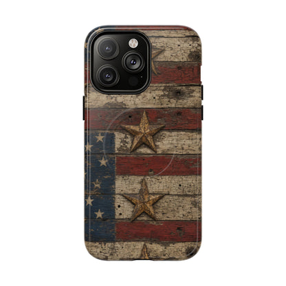 Patriotic Barn Stars Magnetic Case