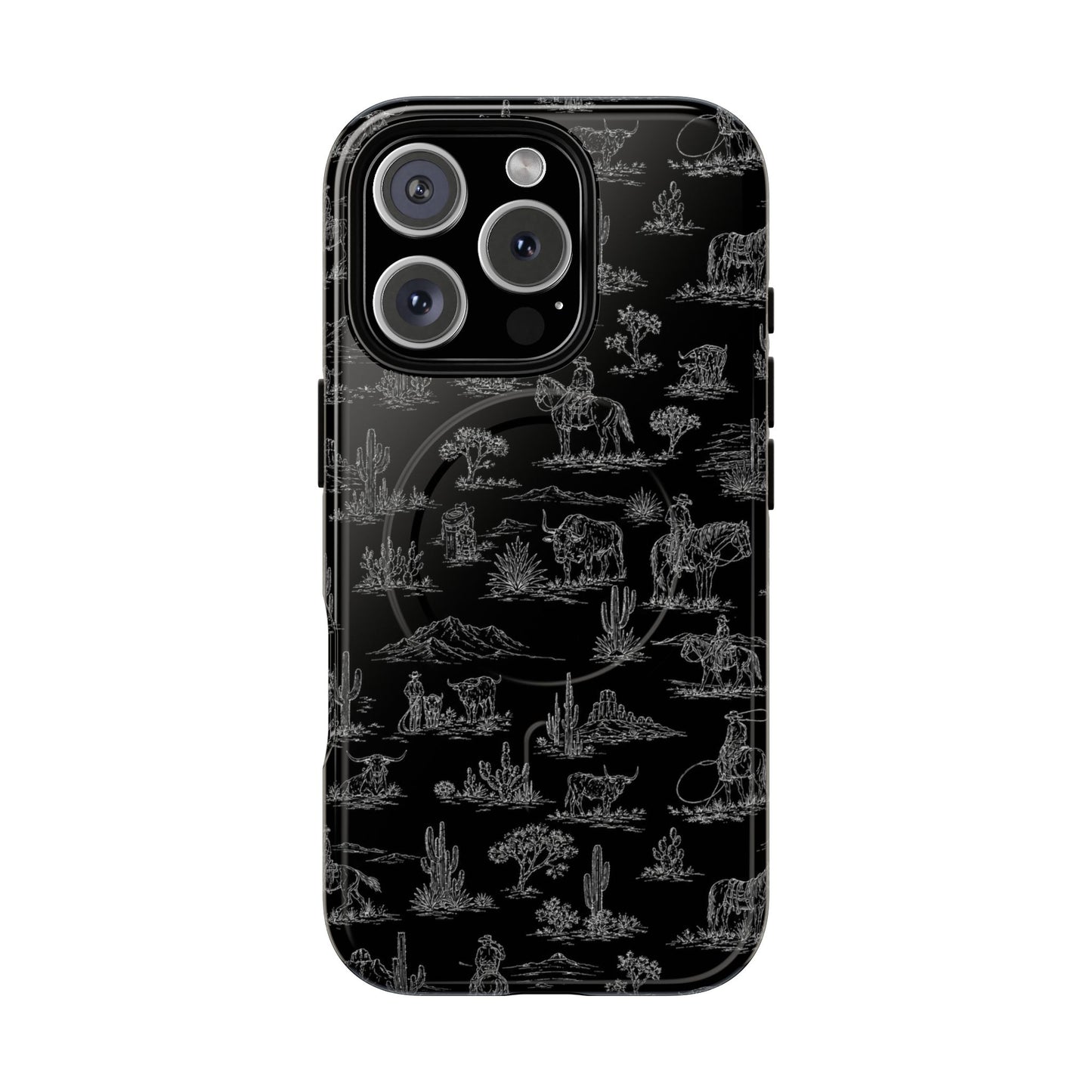 Midnight Toile Magnetic Case