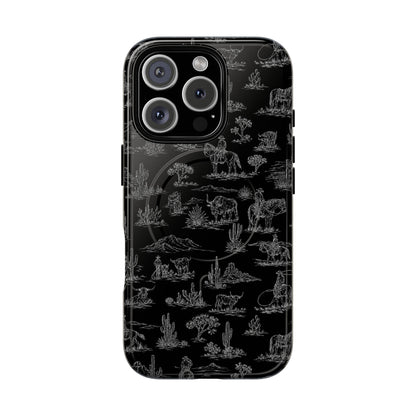 Midnight Toile Magnetic Case