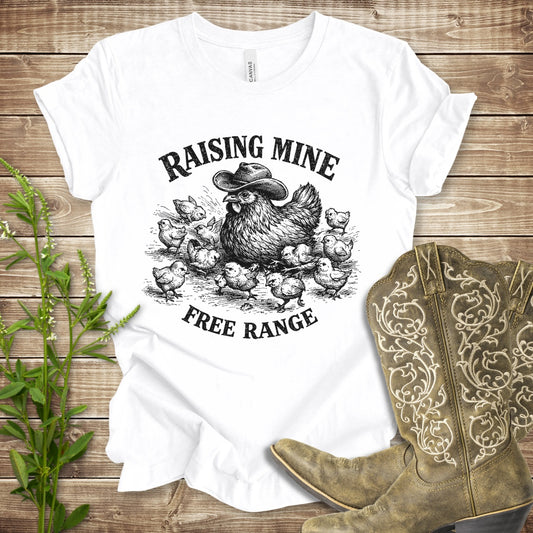 Raising Mine Free Range T-Shirt - White