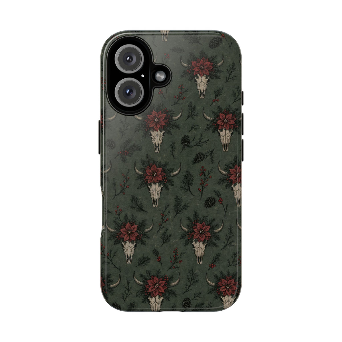 Inked Christmas Skull Tough Case