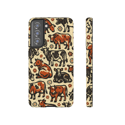 Retro Cows Tough Case
