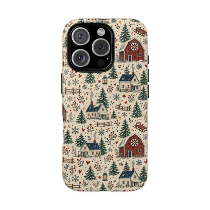Snowy Farmstead Tough Case