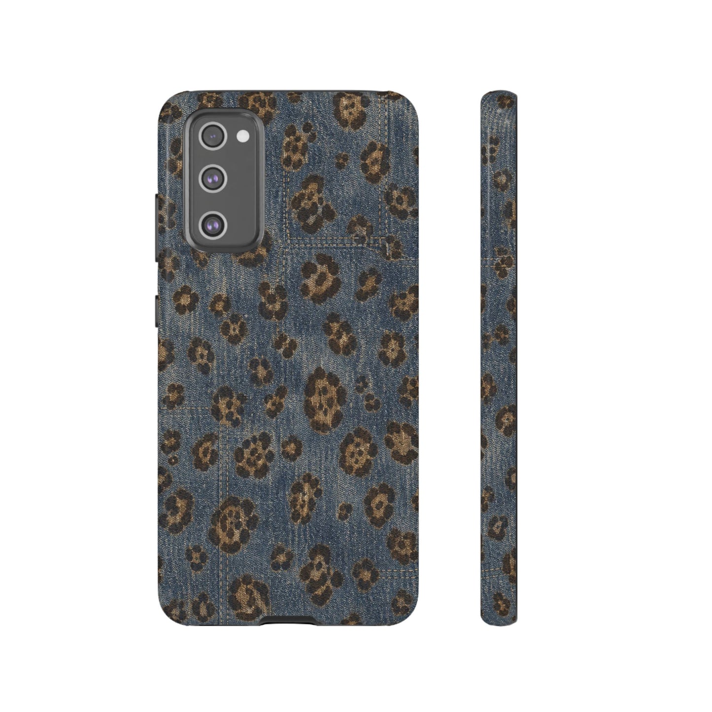 Denim Leopard Tough Case