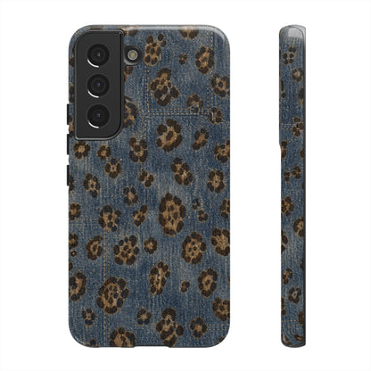 Denim Leopard Tough Case