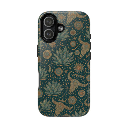 Ornate Skull Magnetic Case