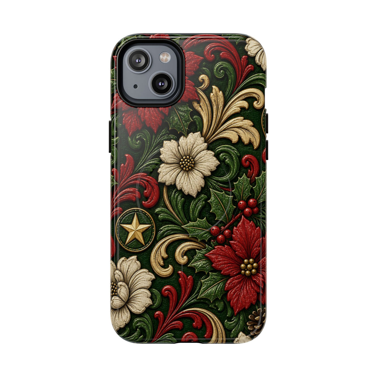 Tooled Christmas Stars Magnetic Case