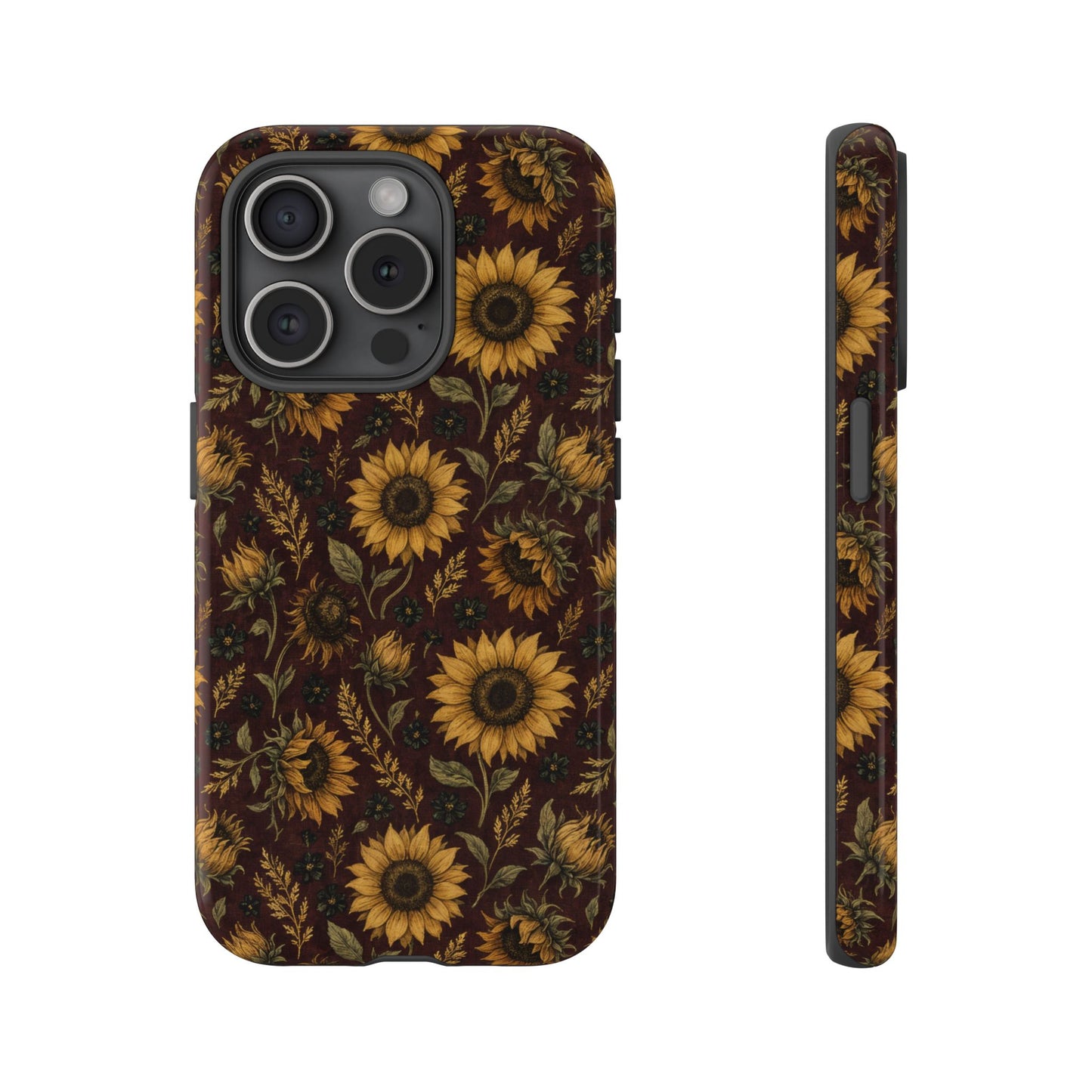 Burgundy Sunflowers Tough Case