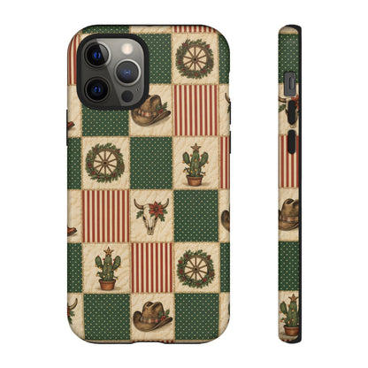 Western Christmas Sampler Tough Case