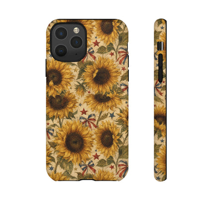 Patriotic Sunflowers Tough Case