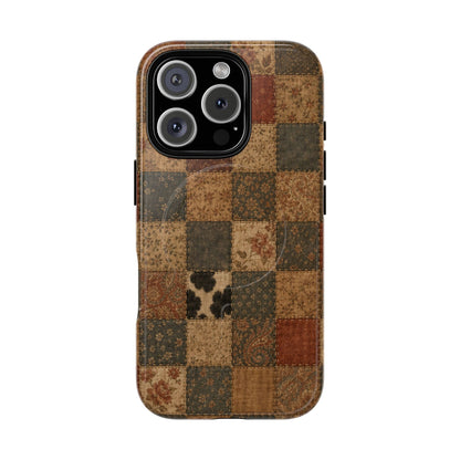 Rustic Patchwork Magnetic Case