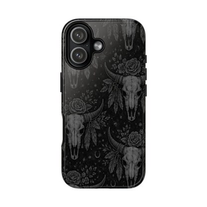 Western Noir Bull Skulls Tough Case