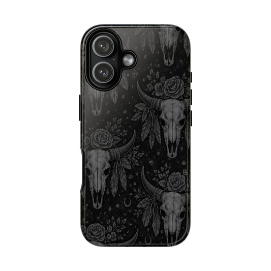 Western Noir Bull Skulls Tough Case