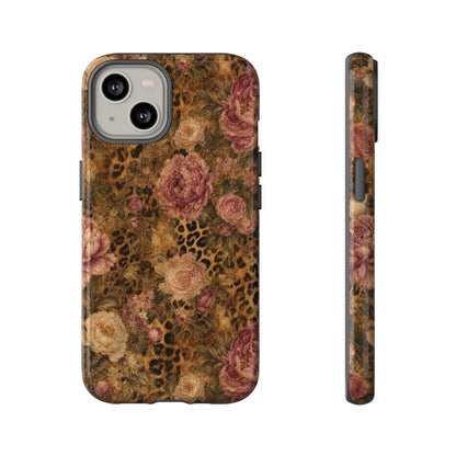Leopard Floral Tough Case