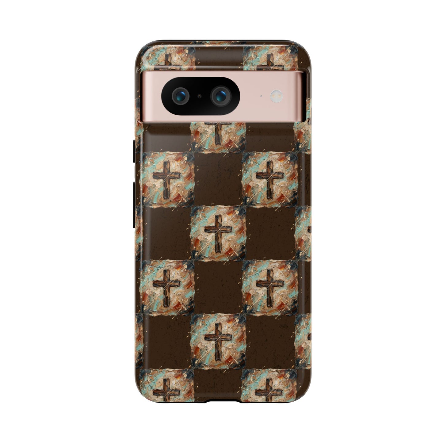 Checker Painted Cross Tough Case