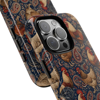 Patriotic Paisley Chickens Tough Case