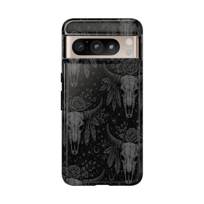 Western Noir Bull Skulls Tough Case