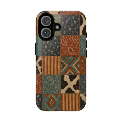 Turquoise Patchwork Tough Case