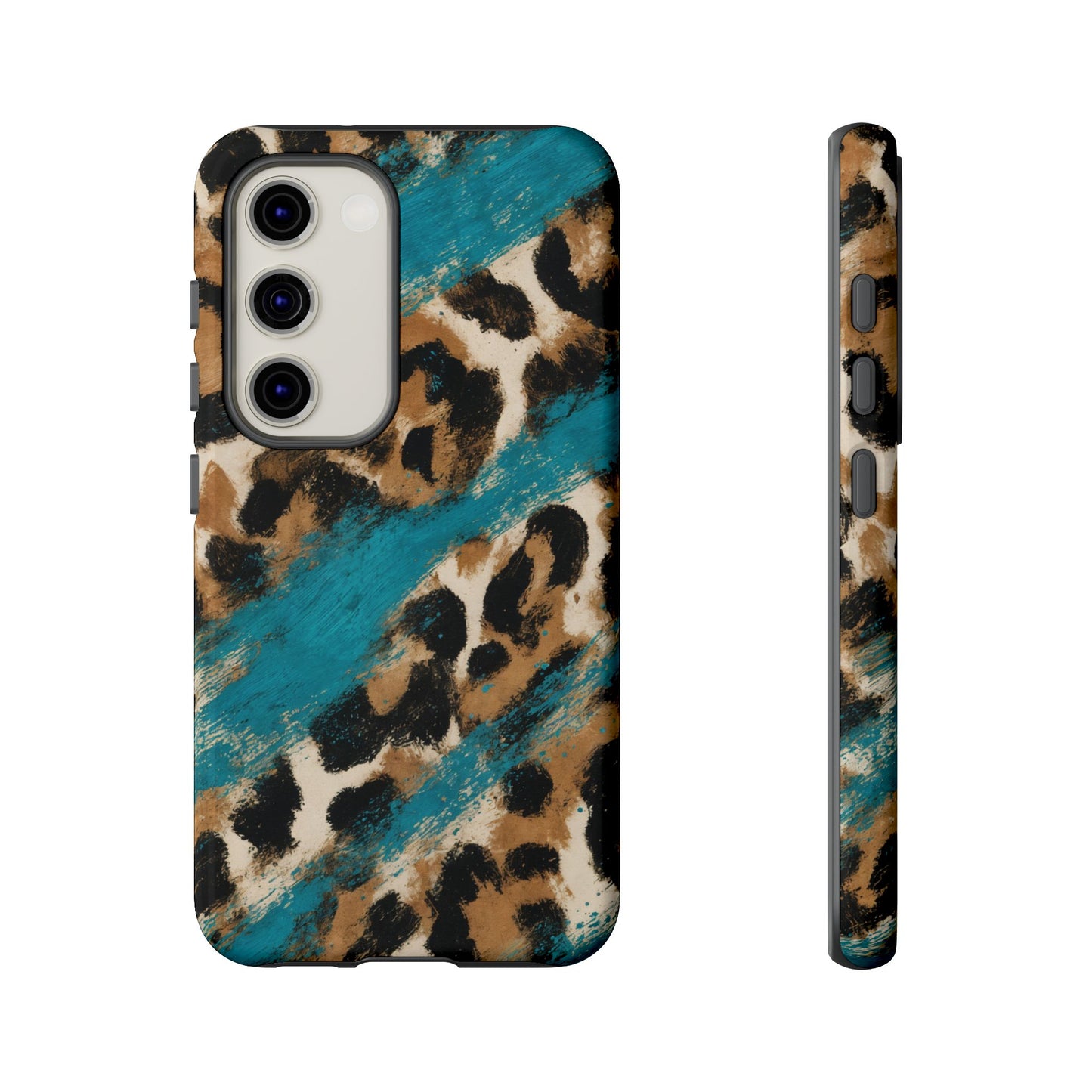 Turquoise Leopard Tough Case