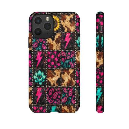 Neon Patchwork Tough Case