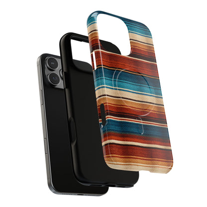 Turquoise + Orange Serape Magnetic Case
