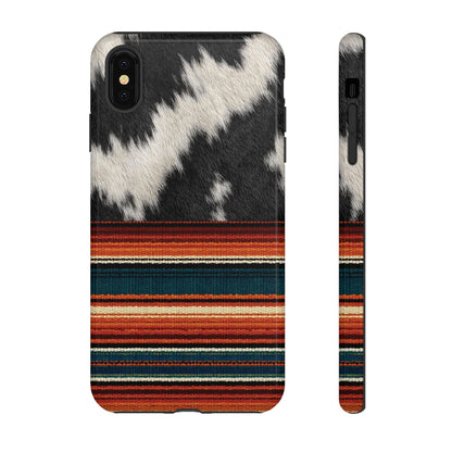 Cowhide + Serape Stripe Tough Case