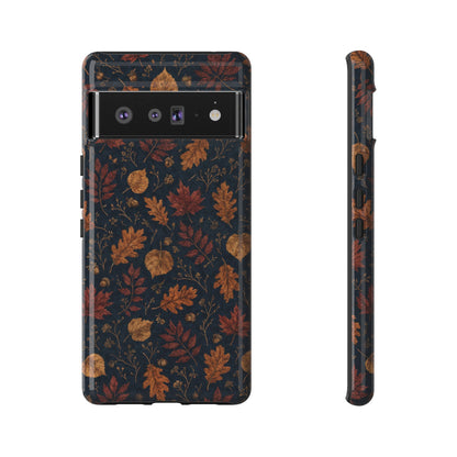 Navy Oak Leaf Tough Case