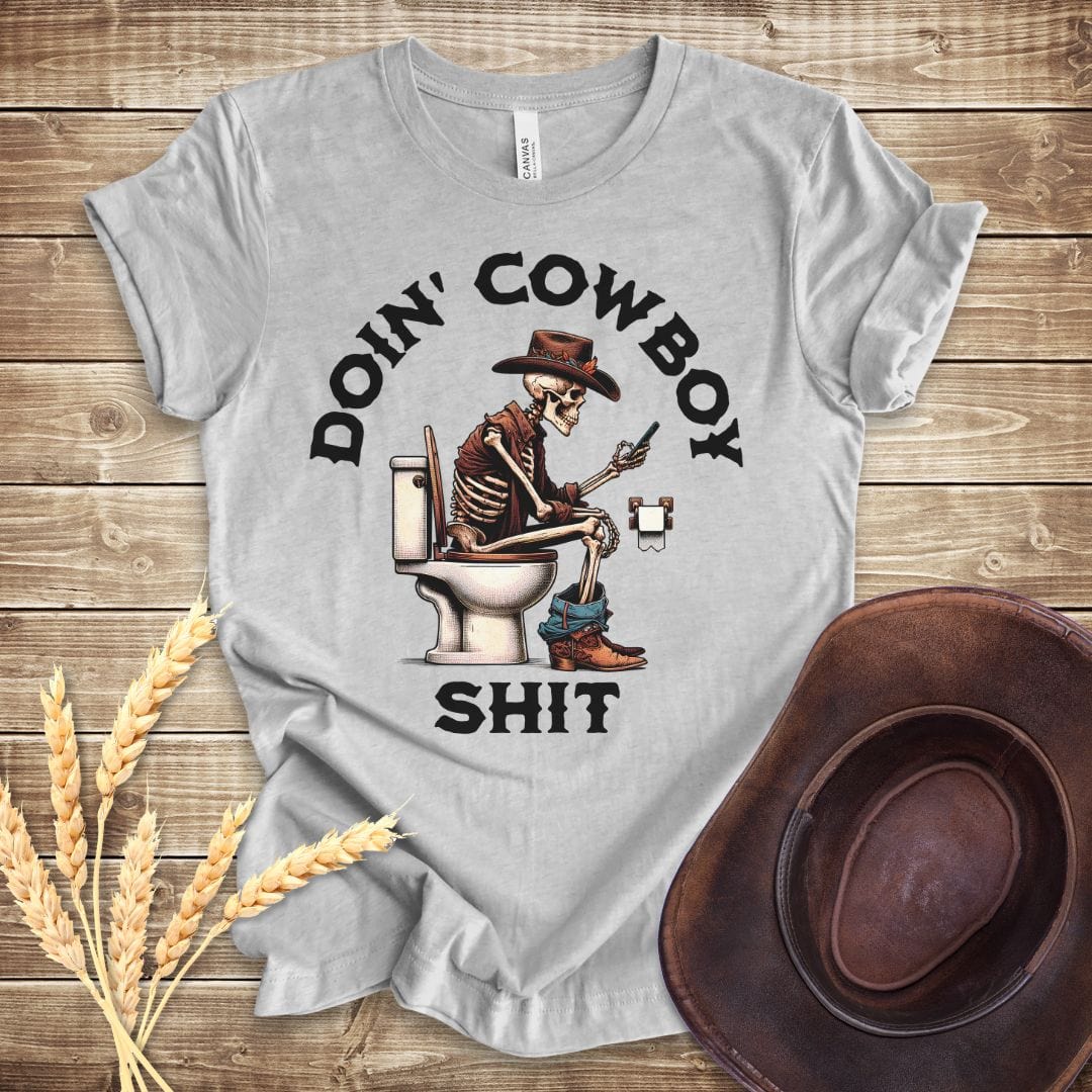 Doin' Cowboy Shit Skeleton T-shirt