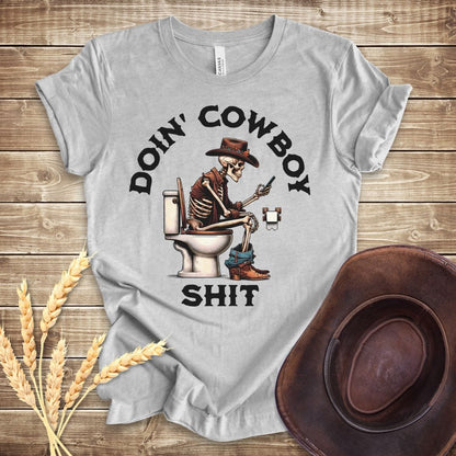 Doin' Cowboy Shit Skeleton T-shirt