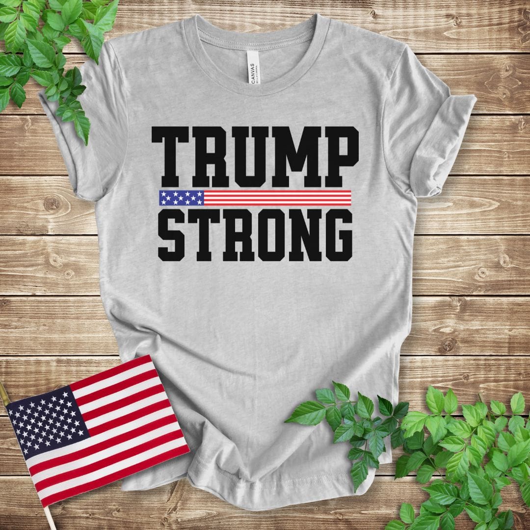 Trump Strong (flag strip) T-shirt