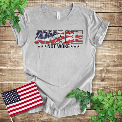 Awake Not Woke Patriotic T-shirt