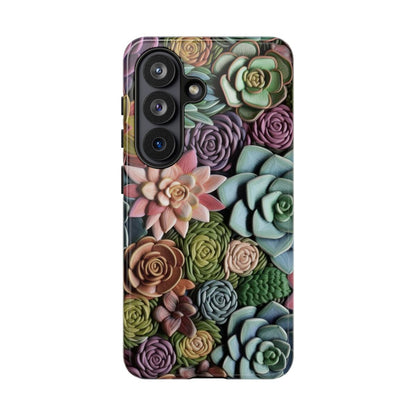 3d Succulent Flower Tough Case