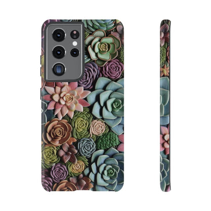 3d Succulent Flower Tough Case