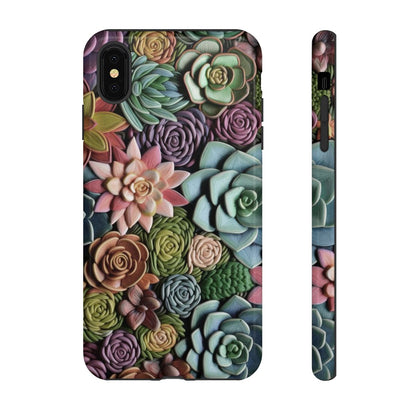 3d Succulent Flower Tough Case