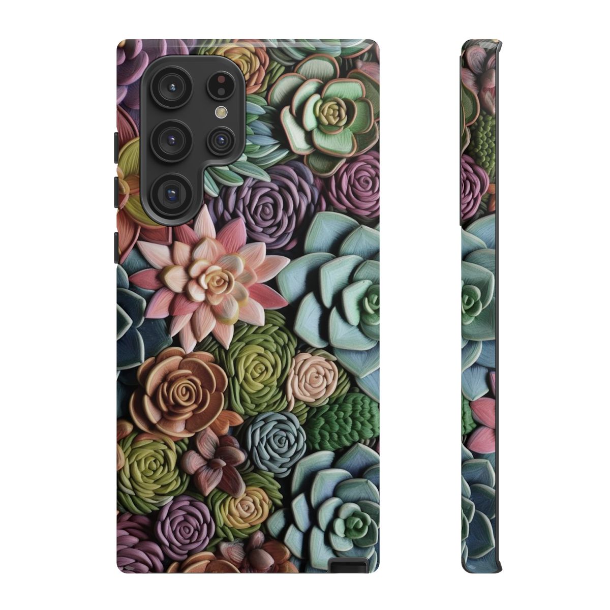 3d Succulent Flower Tough Case