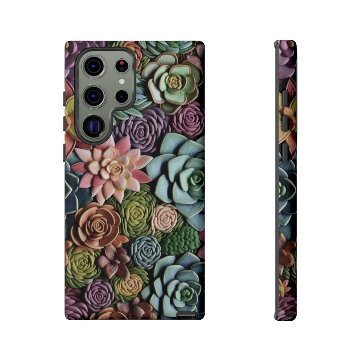3d Succulent Flower Tough Case