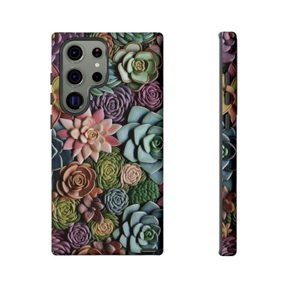 3d Succulent Flower Tough Case