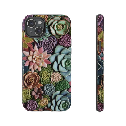 3d Succulent Flower Tough Case