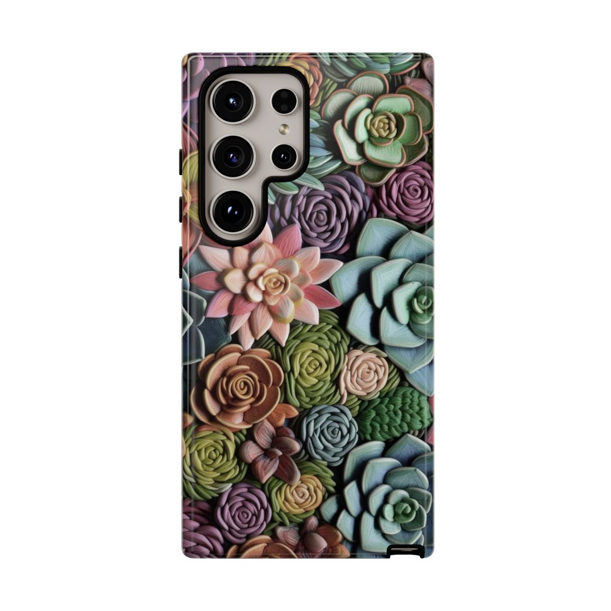 3d Succulent Flower Tough Case