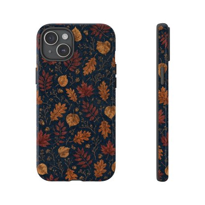 Navy Oak Leaf Tough Case