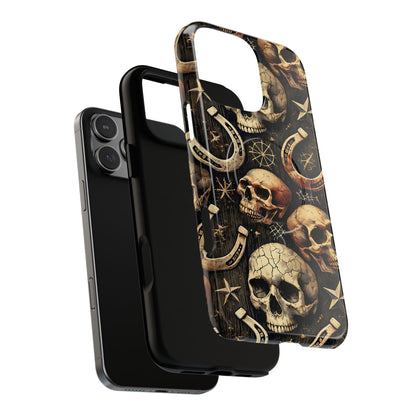 Skulls Horseshoes Dark Magnetic Case