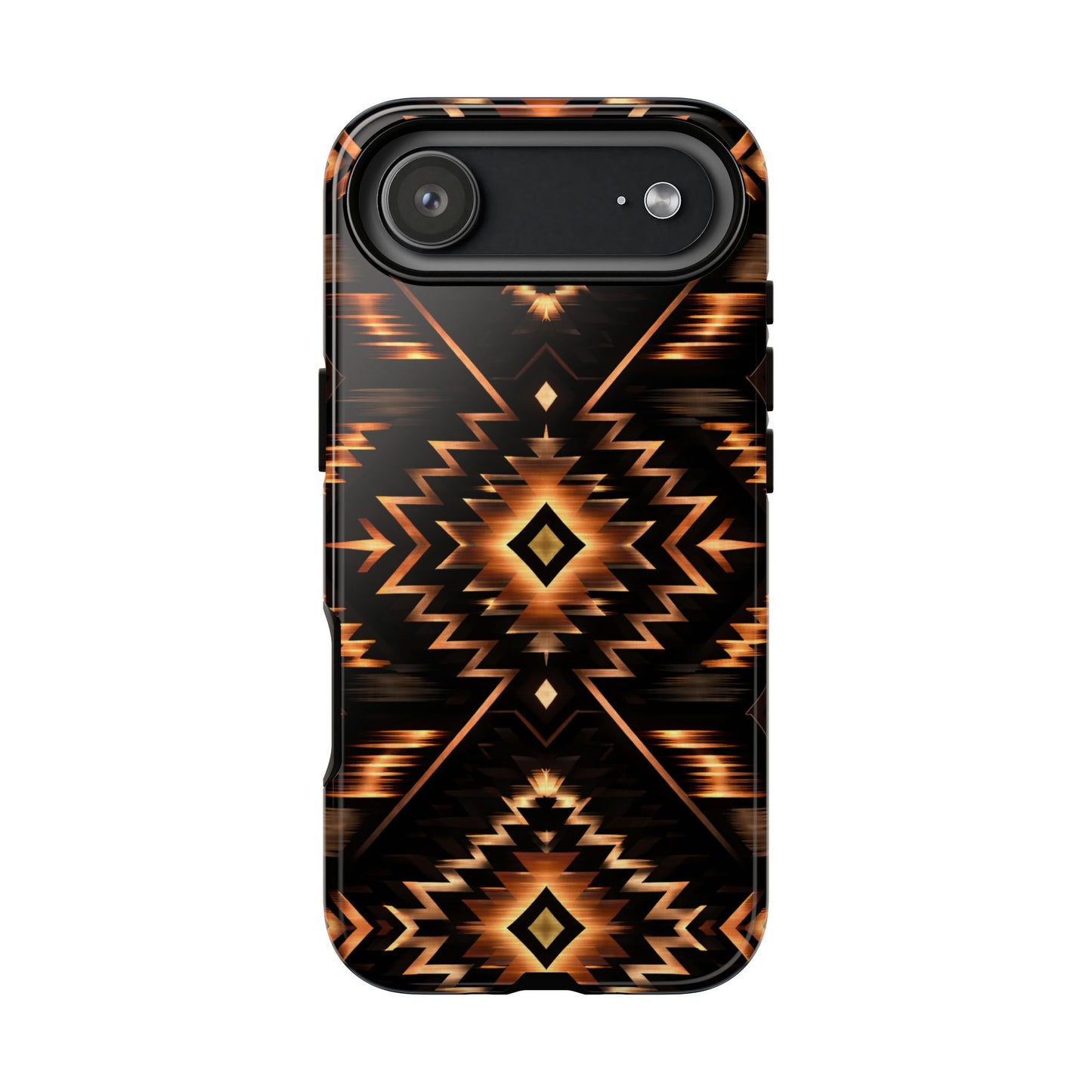 Black Gold Aztec Rug Tough Case