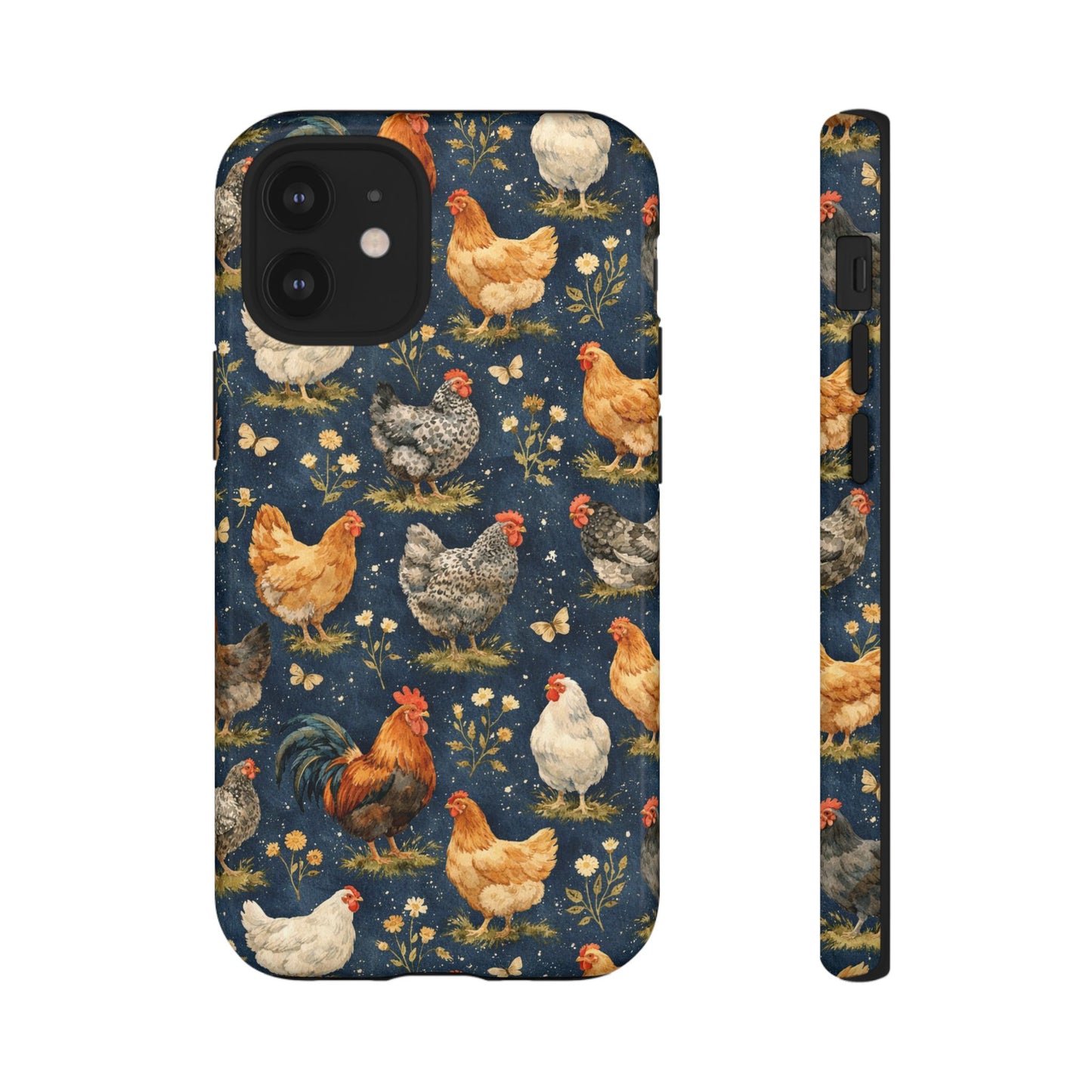 Indigo Chickens Tough Case