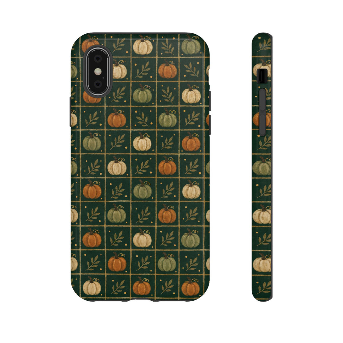Green Pumpkin Check Tough Case