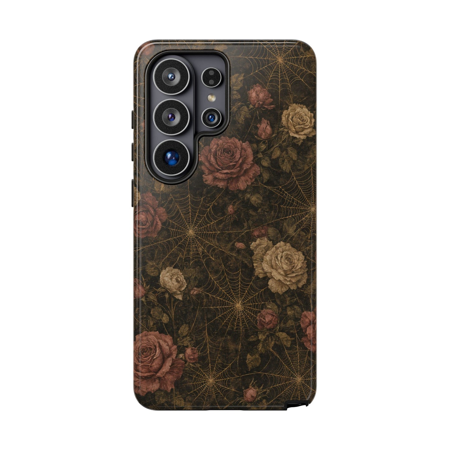 Spiderweb Rose Tough Case