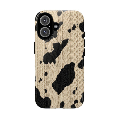 Cable Knit Cowhide Tough Case