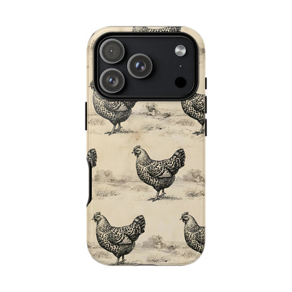Vintage Chickens Tough Case