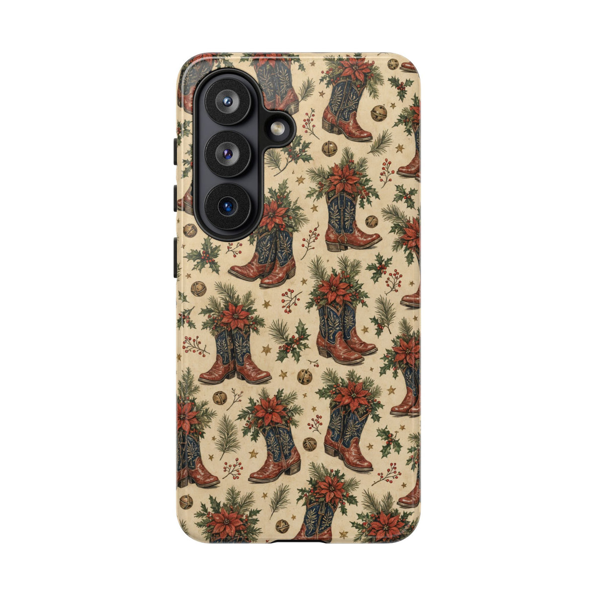 Poinsettia Boots Tough Case